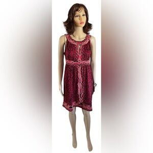 Black and Red Scoop Neck Sleeveless Maxi by International Concepts